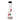 Front view of the Famous Design Goa 12" Beaker Bong with red and black abstract accents and a black-rimmed mouthpiece.