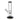 A straight-on view of the Famous X 12" Straight Water Pipe, showcasing its clear glass construction and simple cylindrical shape.