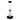 A front view of the Famous X 12" Straight Water Pipe, showcasing the clear glass tube against a plain white background.