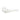 A side view of the Famous X 3" Taster Spoon Pipe, showcasing its curved design and smooth, clear glass construction.