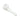 A side view of the Famous X 3" Taster Spoon Pipe, showing its curved form and smooth, light-colored finish.