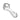 A top-down view of the Famous X 4” Spoon Pipe, showcasing its curved design and clear glass construction.