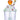 Front view of the Cupcake Bubbler, a clear glass bubbler shaped like a frosted cupcake with a colorful, rounded top.