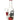 Front view of the Apple Cider Bong, a clear glass piece with a red accent and curved neck.
