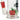 Front view of the Apple Cider Bong, a clear glass water pipe with a red and green apple-shaped accent.