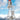 A front view of the Blastoff Rocket Bong, showing the clear glass water pipe designed as a rocket ship.