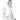 A front view of the Blastoff Rocket Bong, a clear glass water pipe shaped like a rocket ship.
