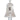 Front view of the Ghost Rig, a clear glass oil rig with a simple cylindrical form and rounded base.