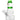 Front view of the Snowman Bong, a clear glass piece with a green mouthpiece and sculpted design.
