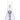 Front view of the Vase Bong, featuring a clear glass construction with a purple accent on the neck.