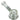 A detailed view of the 4.3" Spoon Pipe, showcasing its clear glass construction and unique etched pattern.