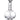 Front view of the Heavy Mini Pedestal Dab Rig, a clear glass rig with a wide base and simple, elegant design.