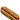 A studio shot of the Hot Dog Hand Pipe, resembling a realistic hot dog with mustard, against a plain white background.