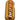 Front view of the Hot Dog Hand Pipe, a colorful ceramic pipe sculpted to resemble a hot dog with mustard.