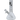 Front view of the “Shortstop” Beaker Bong, a clear glass piece with a wide base and cylindrical shape.
