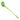 Angled close-up of a translucent green LA Pipes "The Gandalf" Pipe shown diagonally on a white background, highlighting its bulbous bowl and long stem.