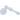Front view of the "Ivory Hammer" Glass Hammer Bubbler Pipe, showcasing its clear glass construction and hammer-shaped design.