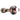 A side view of "The Primordial Ooze" Glass Spoon Pipe, featuring swirling green and red hues in a smooth glass design.