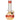 A front view of the Raked Fumed Bubble Beaker Bong, showcasing a clear glass beaker with a fumed, raked design.