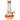 A front view of the Raked Fumed Bubble Beaker Bong, showcasing the fumed glass and bubbled beaker shape.