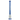 A straight-on view of the 5" Showerhead Slitted Colored Downstem, showing its blue glass construction and simple, cylindrical form.