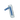 A side view of the Hammer Bubbler, showcasing its clear glass construction and simple, elongated design.