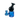 Front view of the Mini Squig Rig, a small glass rig with a dark blue accent and a simple, rounded shape.