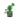 Front view of the Mini Squig Rig, a small, green glass rig with a unique, rounded shape and a visible joint.