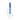Front view of the Slitted Inline Wig Wag Reversal Top Bong, a blue glass piece with a wide base and intricate patterned neck.