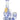 A front view of the “Luck” Water Pipe, featuring delicate floral designs on a porcelain-like base.