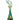 Front view of the “Mermaid” Ocean Goddess Bong, a sculpted glass piece with a teal hue and intricate detailing.