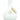 A front view of the “Monica” Water Pipe, a clear glass piece with a smooth, rounded form and simple design.