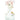 Front view of the “Monica” Water Pipe, showcasing a clear glass piece with floral accents in a bright, airy setting.