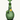 Front view of the Jewel glass piece, displaying a textured, green design against a plain white background.