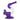 Front view of the Swerve 4-in-1 Silicone Water Pipe, showcasing its purple, curved design and circular base.