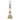 Front view of the Flower Power Beaker Single Stack, a clear glass beaker with a colorful floral pattern against a plain white background.
