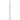 Front view of the Downstem, a clear glass tube with a simple cylindrical shape.