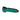 A side view of the 4" Spoon Pipe, showcasing its curved shape and smooth, green glass construction.