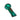 A side view of the 4" Spoon Pipe, featuring a smooth, green glass bowl design.