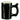 Front view of the 420 Pipe Mug, a ceramic mug styled to resemble a pipe, with a smooth, glossy finish.