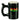 Front view of the 420 Pipe Mug, a black ceramic mug designed to resemble a pipe.