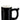 Front view of the Medium Pipe Mug, a dark-colored vessel with a rounded form and a prominent handle.