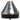 Front view of the black Volcano Classic Vaporizer with a caution label, angled slightly on a plain background.