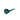 A slightly angled view of the 4” bent Everyday Essentials Spoon Pipe in dark green glass.