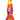 Front view of the Silicone Dab Rig With Banger in orange, yellow, and purple, showcasing its textured design and angled mouthpiece.