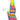 Front view of the Rigid Rainbow Silicone Mini Dab Rig, displaying a colorful, textured silicone design.