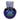 A front view of the 4" Granddaddy Purple hand pipe in dark blue, featuring star-shaped details across its curved surface.