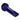 A side view of the 4" Granddaddy Purple hand pipe in dark blue, showcasing its smooth, curved design.